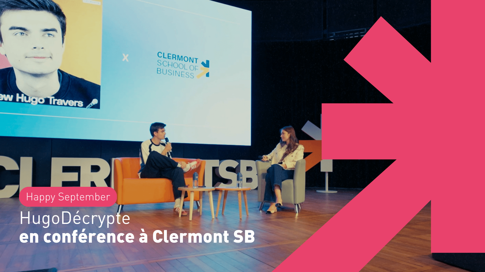 HugoDécrypte en conférence à Clermont SB